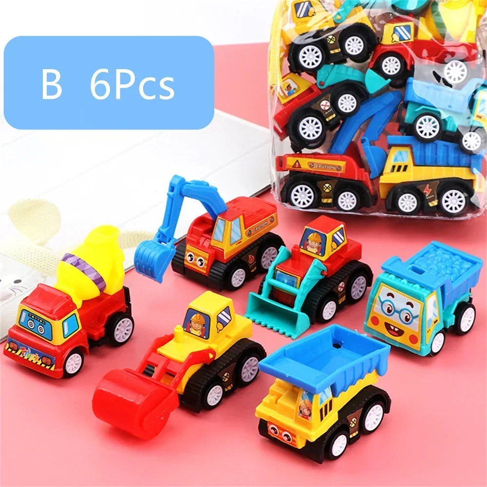Mini Tractor Car Toy Pull Back Car Children's Toys Engineering Vehicles