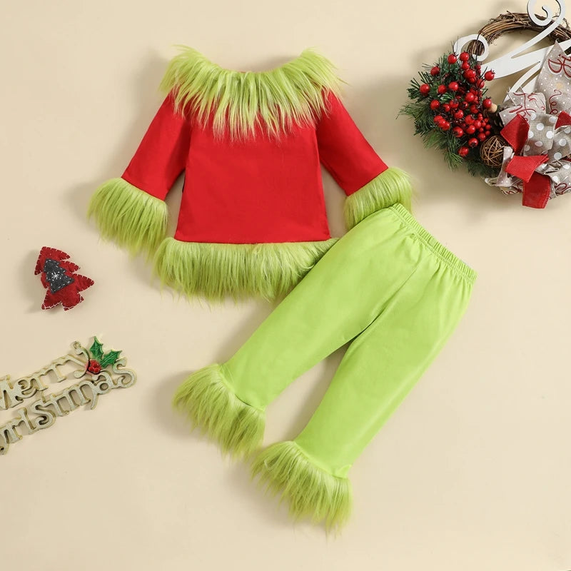 2023-08-16 Lioraitiin 6M-7Y  Kids Boys Girls Christmas Clothes