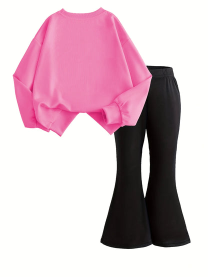 2PCS Girls Sweatshirt pants