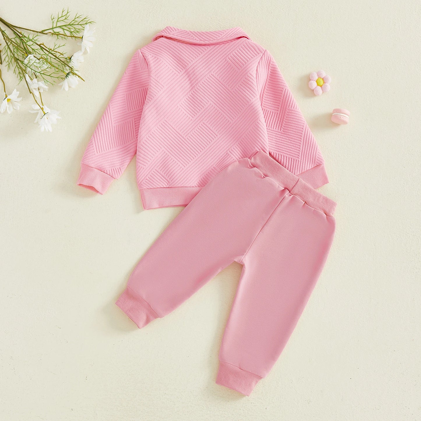 Lioraitiin Baby Girl 2Pcs Spring Outfits Long Sleeve