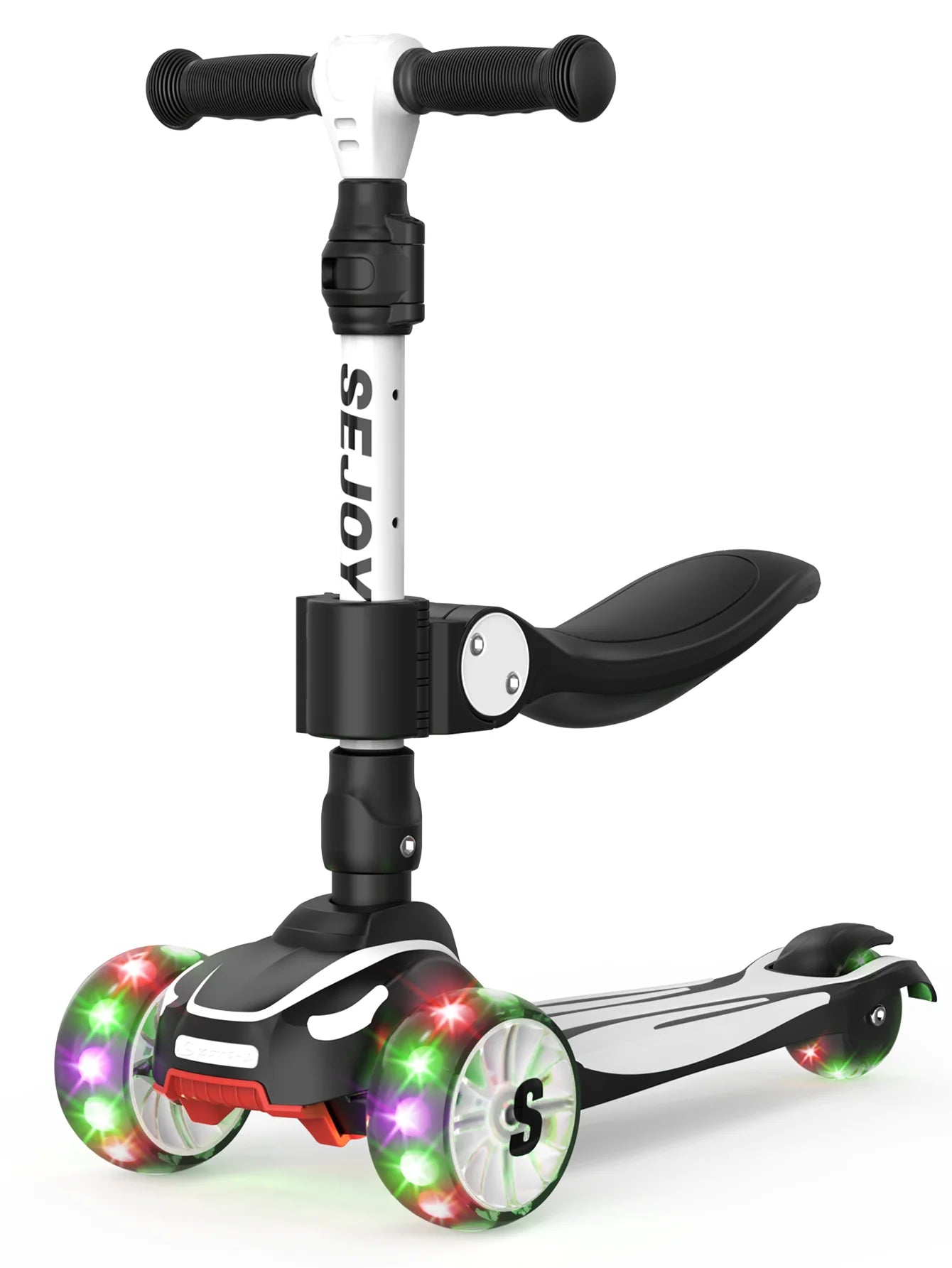 Kick Scooter for Kids with 3 Light Up Wheels and Adjustable