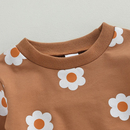 Lioraitiin 0-3Years Toddler Baby Girls 2Pcs Fall Outfit Set