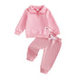 Lioraitiin Baby Girl 2Pcs Spring Outfits Long Sleeve