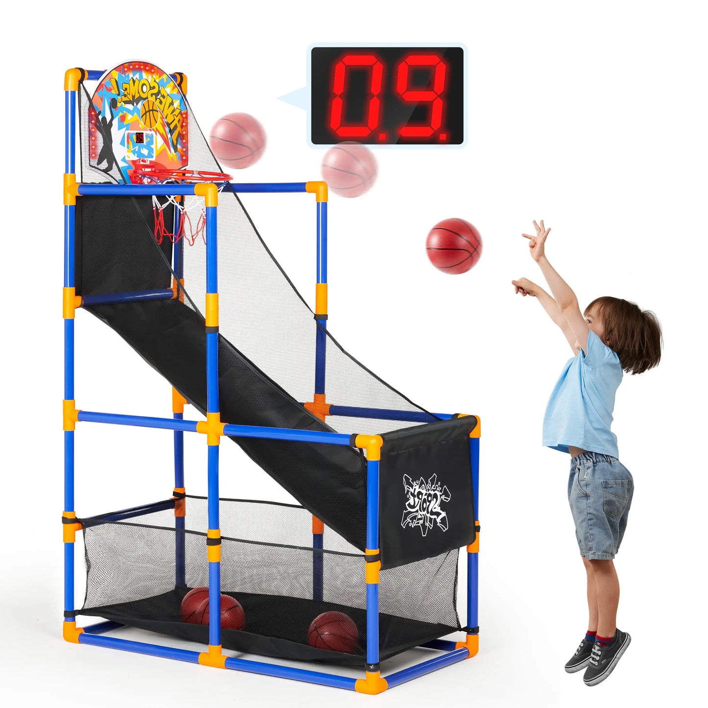LED Scoring Arcade Basketball 44"-55"Basketball Stand Hoop