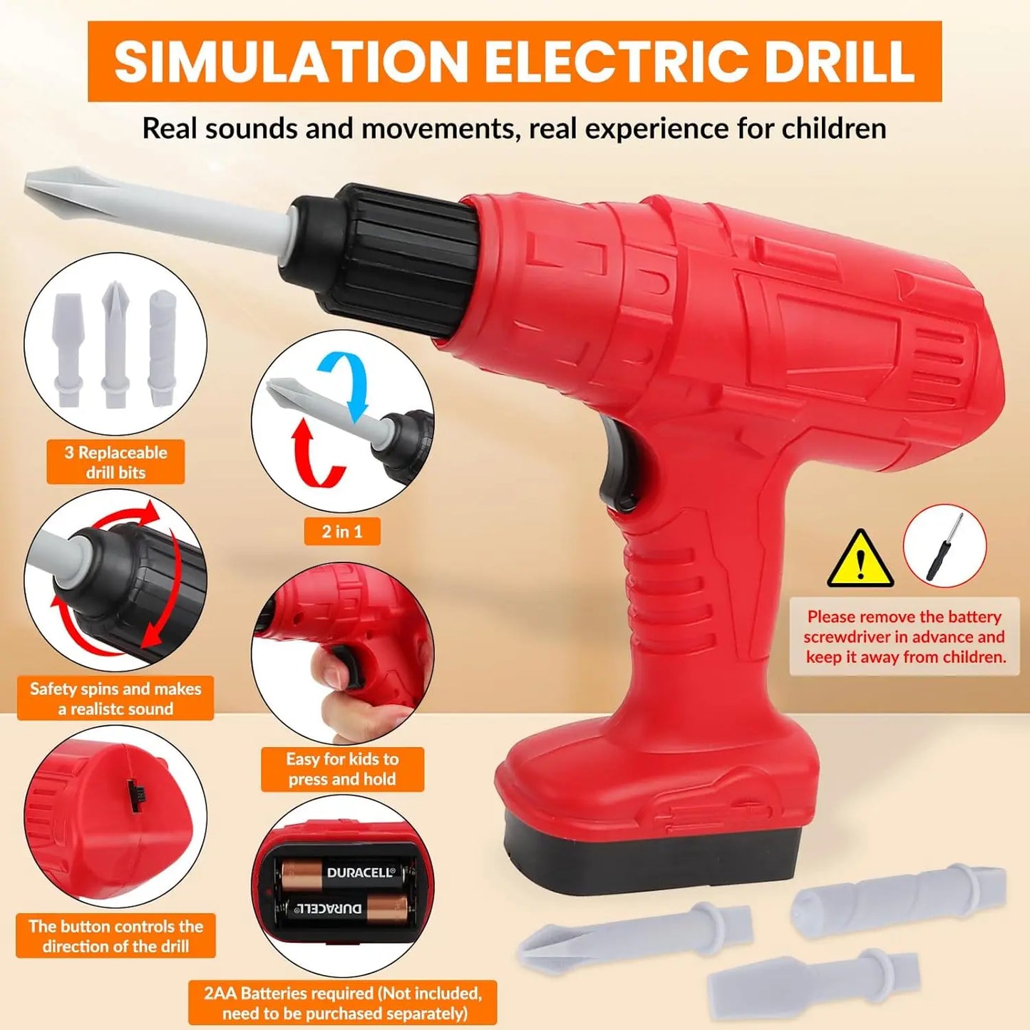 Tool Set Toy for Kids 39/42 PCS Pretend Play