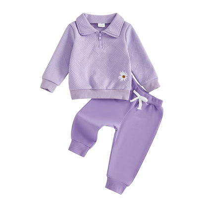 Lioraitiin Baby Girl 2Pcs Spring Outfits Long Sleeve
